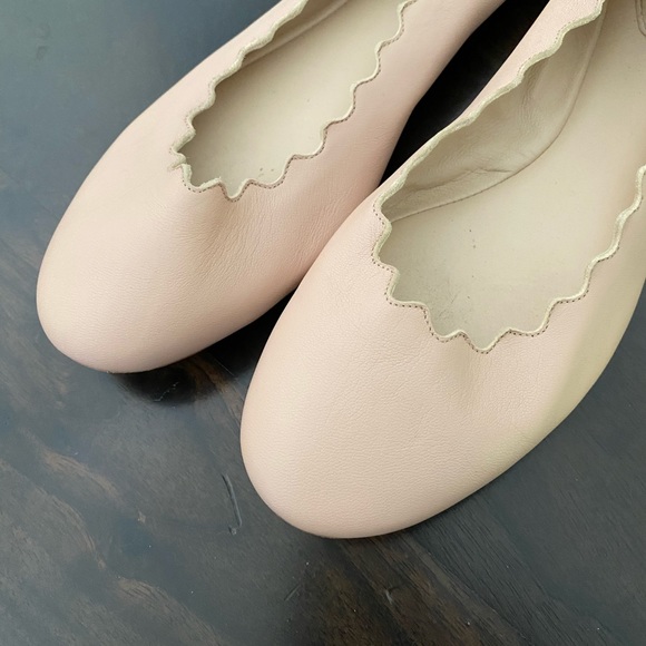 Chloe Lauren Scalloped Ballerina Flats - Picture 5 of 5